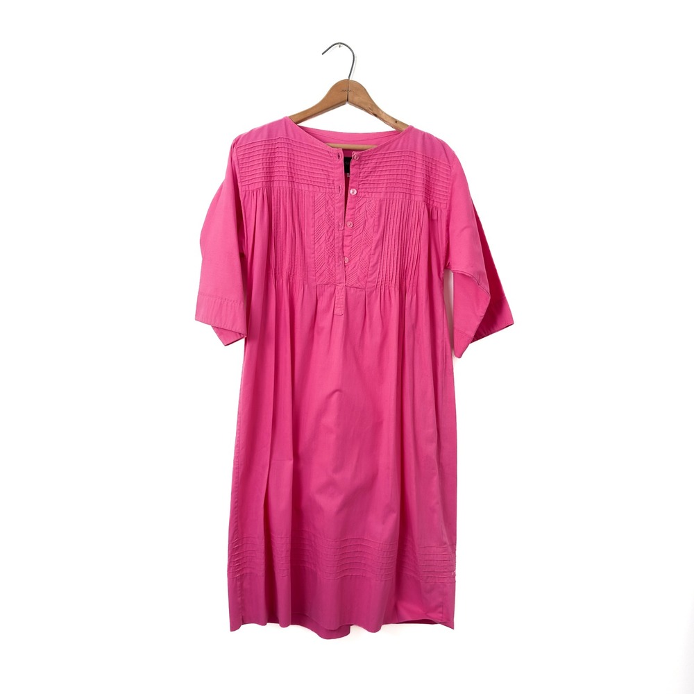 Vintage 80s/90s Creaciones Izcalli Shift Dress Pink‎ Cotton - S